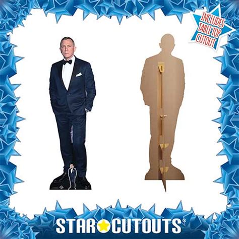 Daniel Craig Black Suit Lifesize Cardboard Cutout 179cm