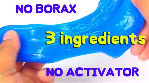 How To Make Slime No Borax No Activator Diy