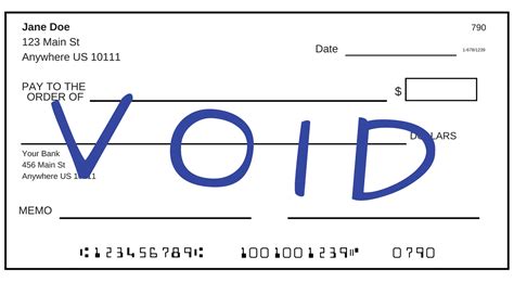 How To Write A Void Check Using A Voided Check How To Do It If You