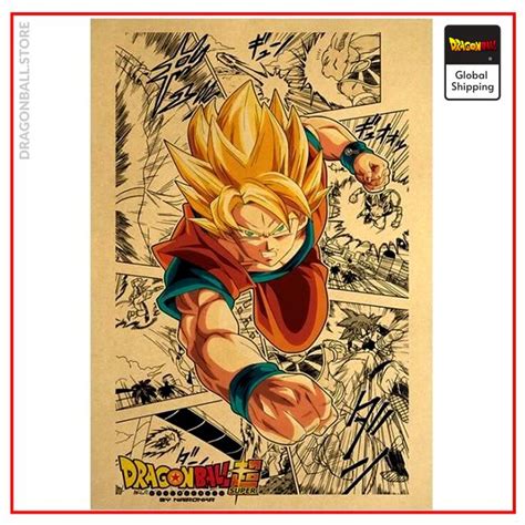 Dragon Ball Posters Goku Super Saiyan Dbz Store Dragon Ball Store