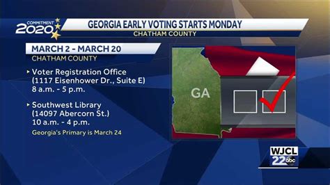 Early Voting Begins In Georgia Where And When You Can Vote Early