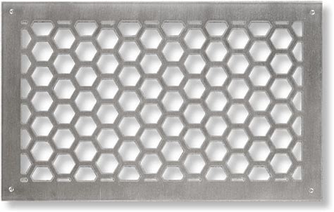 Hexagon Honeycomb Motif Return Air Grille In Brass Copper Or