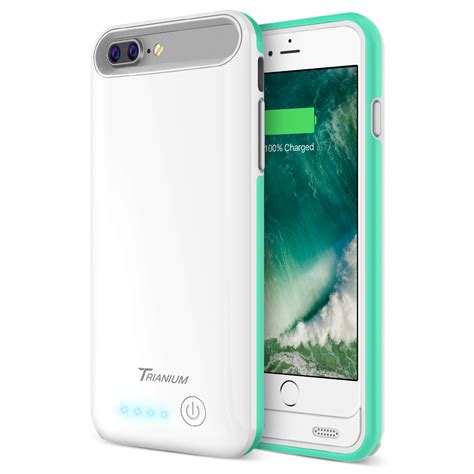 Atomic Pro Battery Case For Iphone 8 Plus Whiteturquoise