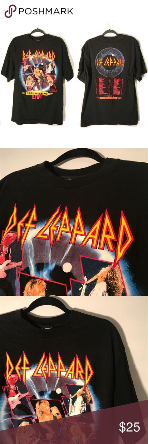 Def Leppard Graphic T Shirt 1993 Tour