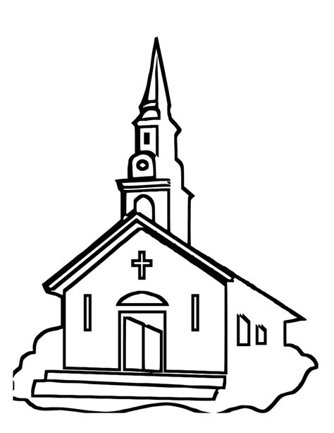 Iglesia Para Colorear