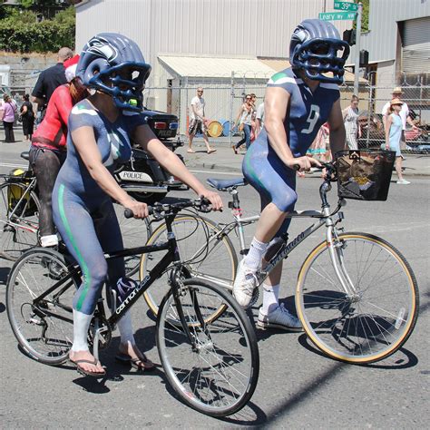 Seattle Fremont Solstice Parade Naked Cyclists Flickr