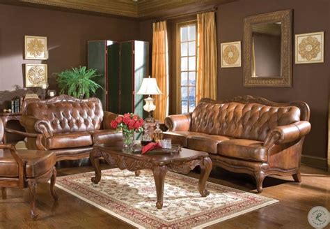 Victoria Tri Tone Living Room Set From Coaster 50068 Coleman Furniture