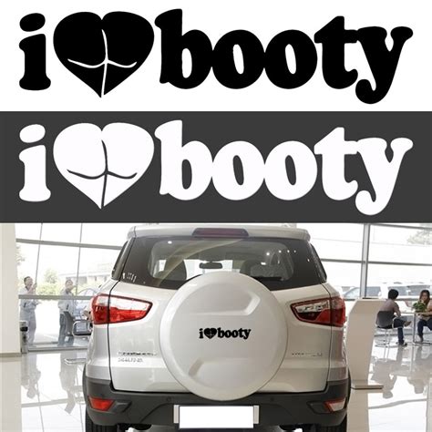 I Heart Booty Love Gym Cute Butt Girls Funny Car Stickers Truck Car
