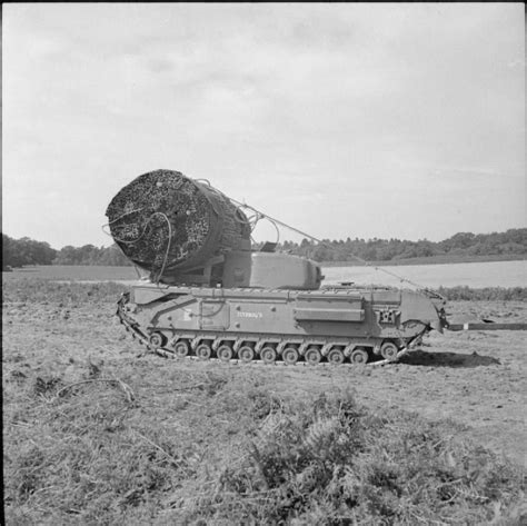 Churchill Avre Of 79th Armoured Division With Fascine In Position