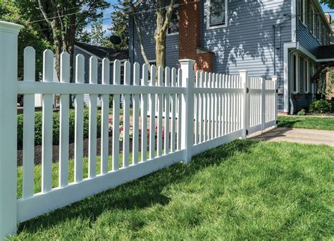 Dog Ear Picket Fence Vinyl Fencing Barrette Outdoor Living