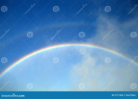 Primary And Secondary Rainbows Stock Images Image 3111434