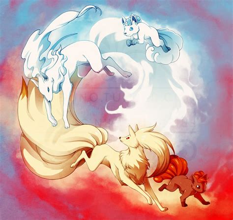 Vulpix And Ninetails And Alolan Vulpix And Ninetails Pokemon Cute