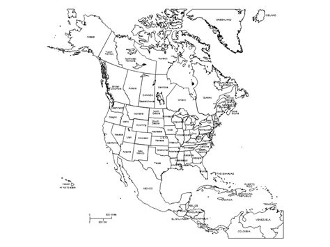 Coloring Map Of North America