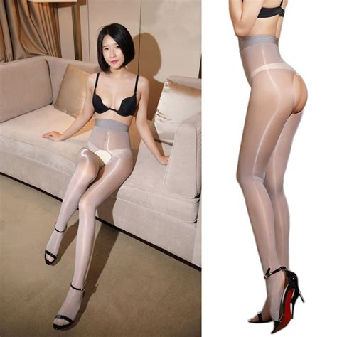 Super Shiny Elasticity Glossy Oil Sheer Stockings See Through Tights