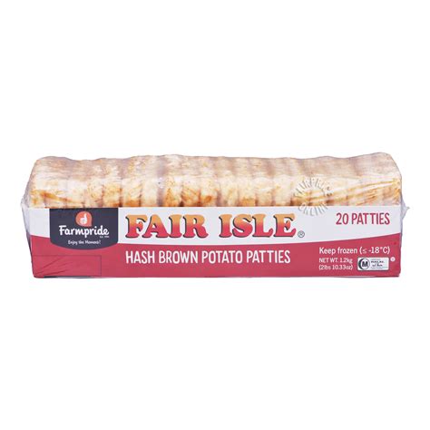 Fair Isle Frozen Hash Browns Patties NTUC FairPrice