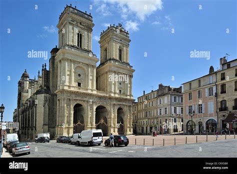 The Auch Cathedral / Cathédrale Sainte-Marie d'Auch, Gers Stock Photo, Royalty Free Image ...