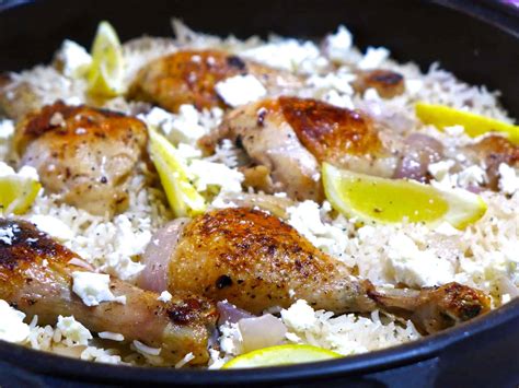 Lemony Greek Rice Pilaf Pilafi Recipe With Chicken Legs My Greek Dish