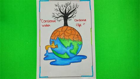 How To Draw Save Water Poster Save Water Save Earth Drawingsave Water
