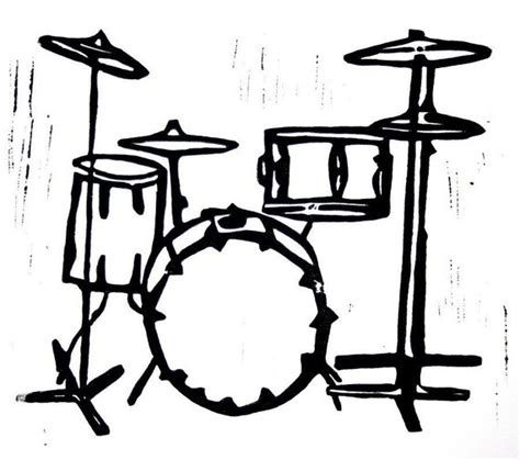 Drum Kit Drawing Free Download On Clipartmag