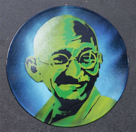 Maybe you would like to learn more about one of these? Gandhi, vinyl spray paint by GoVinyls on Etsy