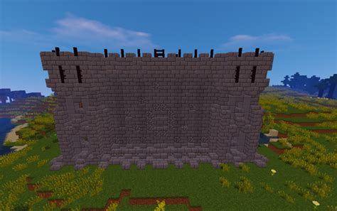 Minecraft 3 Wide Wall Schematics