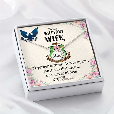 Gettee Store Jewelry Alpha Kappa Alpha Sorority To My Marine Wife Mom
