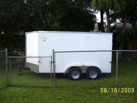 Salvage Rv Parts 2008 Cargo Trailer 7x14 V Nose By Cargo Craft For Sale