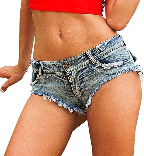 Yollmart Womens Low Waist Sexy Denim Short Hot Pants Sexy Mini Jeans Shorts At Amazon Womens