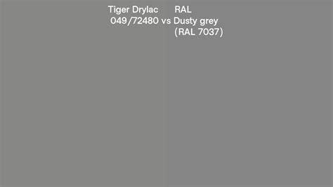Tiger Drylac Vs RAL Dusty Grey RAL Side By Side Comparison