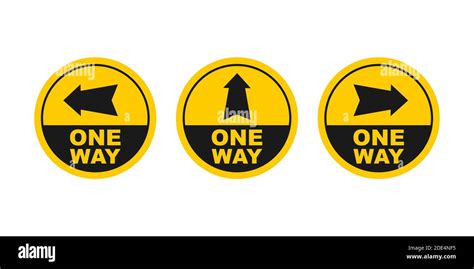 One Way Black Icon On White Backdrop Safety Concept Arrow Icon