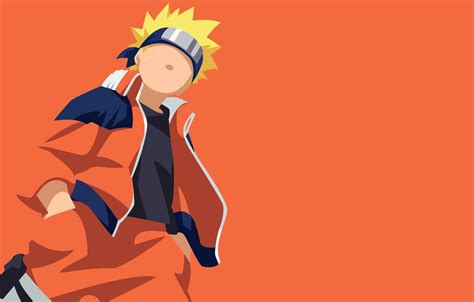 Wallpaper Game Naruto Minimalism Anime Orange Ninja Hero Asian
