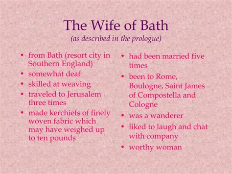 Ppt The Canterbury Tales The Wife Of Baths Tale By Geoffrey Chaucer