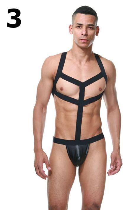 men harnesses leather lingerie costume lgbt men harness etsy