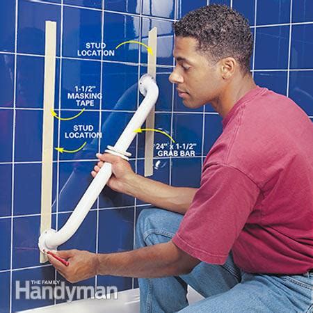 If this sounds like something you need to do in your home, don't hesitate to contact us at usa bath and let us help you find the best method to increase the safety of your bathtub or shower. How to Install Bathroom Grab Bars | The Family Handyman