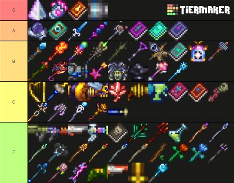 Terraria Mage Weapons Tier List Community Rankings TierMaker