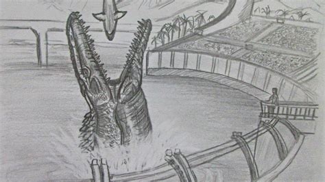 How to draw jurassic world new dinosaur baryonyx. How to Draw Mosasaurus, from Jurassic World. -Danny the ...