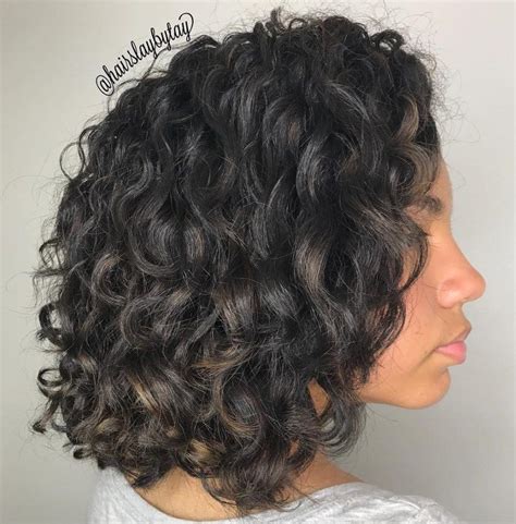 Look great in medium length. Black Curly Shoulder Length Hairstyle | Curly hair styles ...