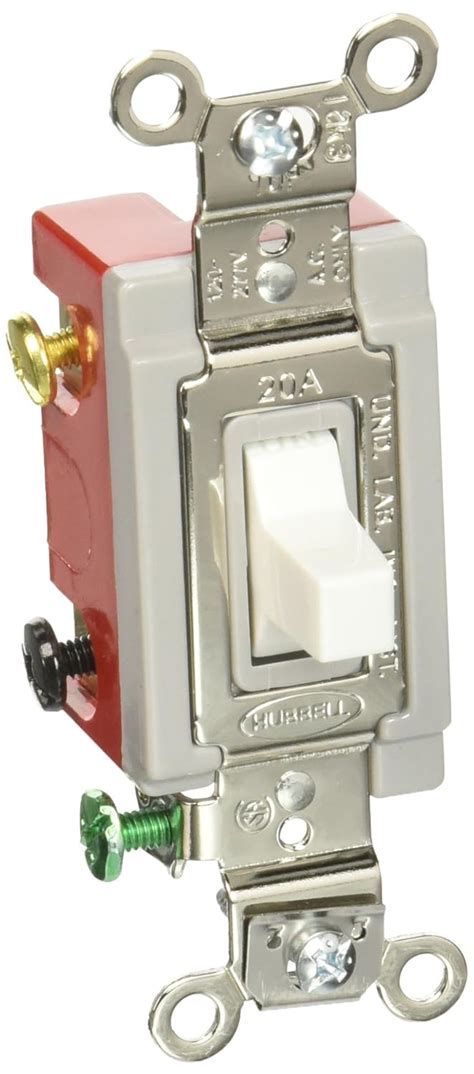 Hubbell Hbl1557w Momentary Toggle Single Pole Double Throw 20 Amp