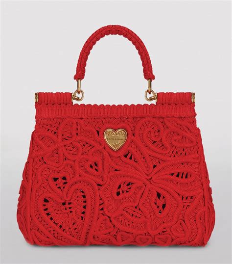 Dolce And Gabbana Multi Small Cordonetto Lace Sicily Bag Harrods Uk