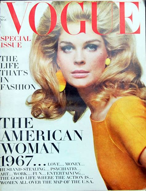 Vintage Vogue Magazine For May 1967 Candice Bergen Cover Helen