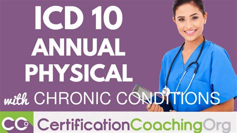 Practising certificate holders must complete minimum 20 professional education (cpe) credit hours of relevant structured and verifiable learning. Coding Annual Physical with Chronic Conditions — ICD 10 Coding