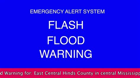 Flash floods often have a dangerous wall of roaring water carrying rocks, mud and other debris. (REAL EAS) 6/5/13 Jackson MS Flash Flood Warning EAS #1 ...