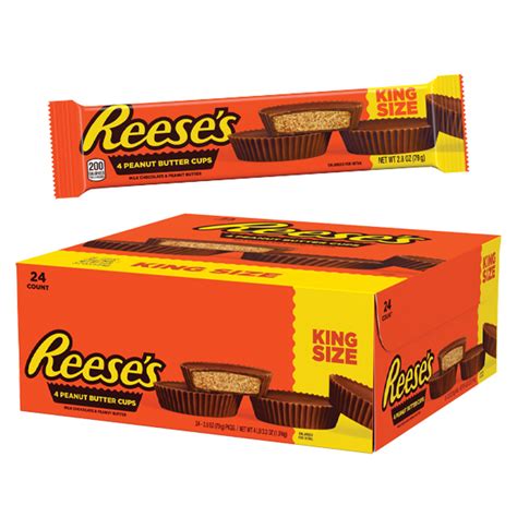 Reeses King Size Peanut Butter Cups 24ct Display Box