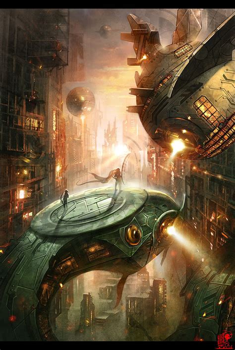 Sci Fi World By ~zhaoenzhe On Deviantart Fantasy Artist Sci Fi Fantasy