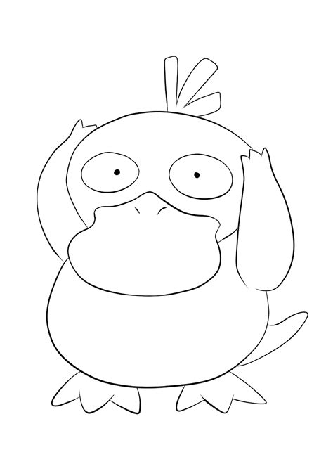 Psyduck No54 Pokemon Generation I All Pokemon Coloring Pages