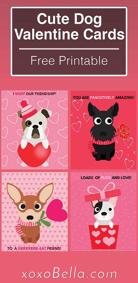 Dog Valentines Day Cards Free Printable Xoxobella