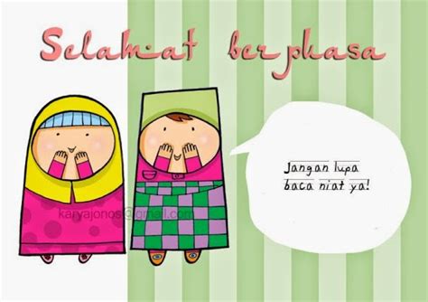 15 Kartun Ucapan Selamat Ramadhan Puasa Keren Lucu