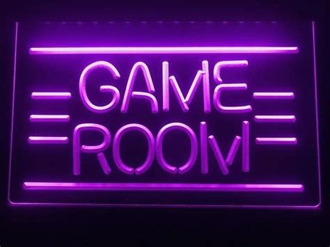 Man Cave Game Room Engraved Led Neon Style Illuminated