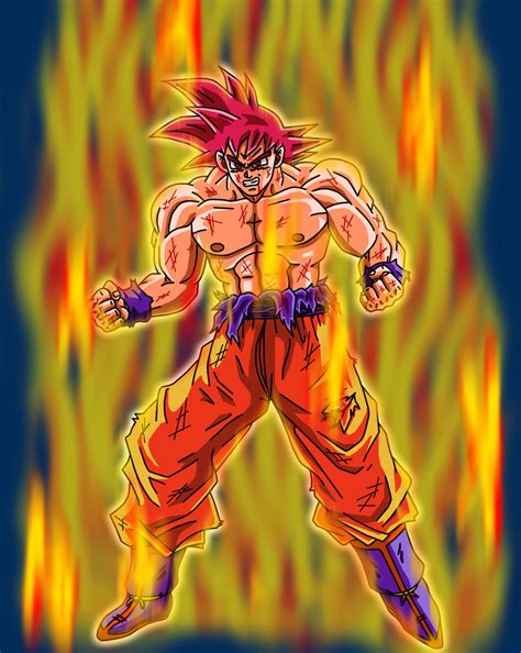 Super Saiyan God Goku By Animefreakazoid6 On Deviantart