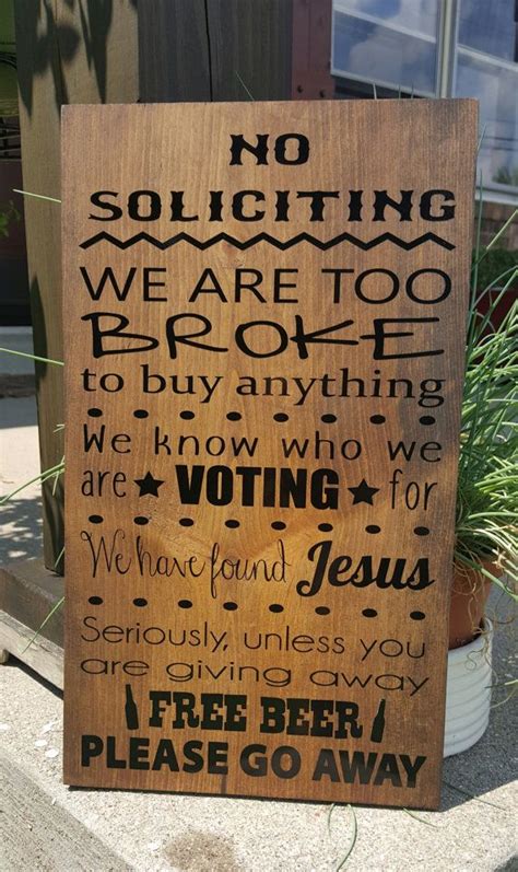 Waahome funny no soliciting sign 11.8''x7.8'' large no soliciting unless signs for house door business. No Soliciting Porch Sign | Porch signs, No soliciting ...